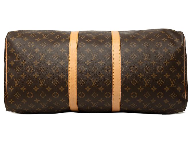 Louis Vuitton Brown Monogram Keepall 55 Marrone - vista 3