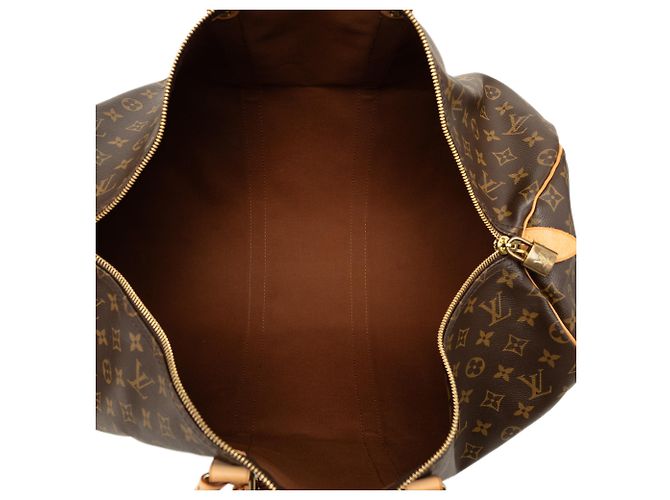 Louis Vuitton Brown Monogram Keepall 55 Marrone - vista 4