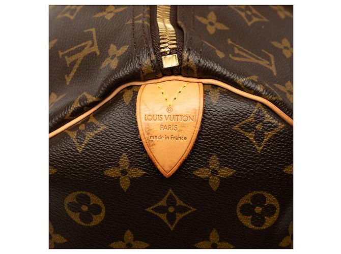 Louis Vuitton Brown Monogram Keepall 55 Marrone - vista 5