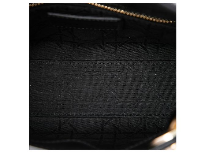 Autre Marque Dior Black Mini Patent Cannage Lady Dior Nero - vista 4
