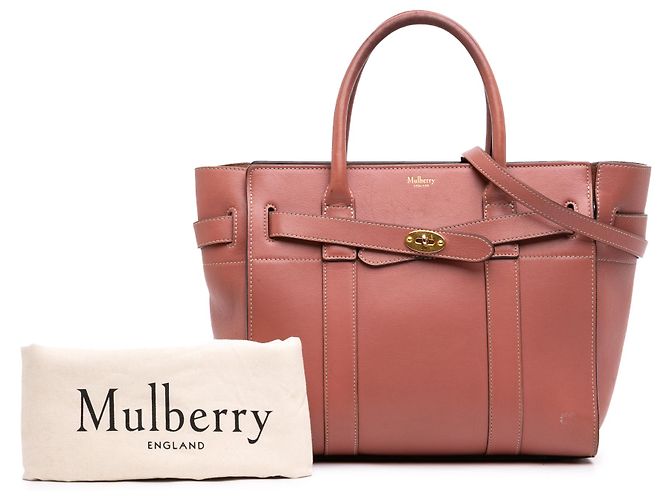 Mulberry Red Small Smooth Calfskin Zipped Bayswater Satchel Rosso - vista 10
