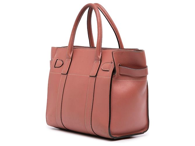 Mulberry Red Small Smooth Calfskin Zipped Bayswater Satchel Rosso - vista 2