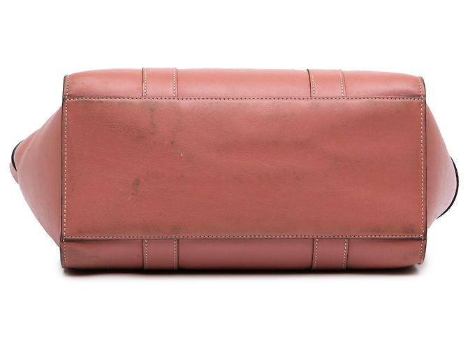 Mulberry Red Small Smooth Calfskin Zipped Bayswater Satchel Rosso - vista 3