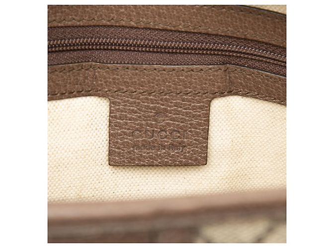 Clutch Gucci Beige GG Supreme Web Ophidia - vista 5