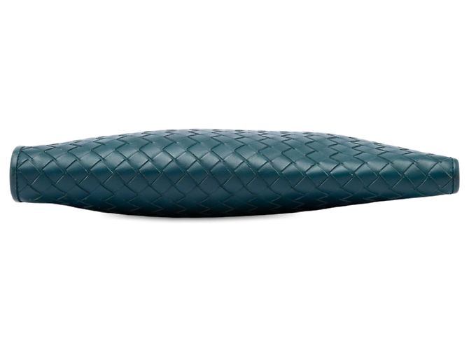 Bottega Veneta Blue Nappa Intrecciato Clutch - view 3