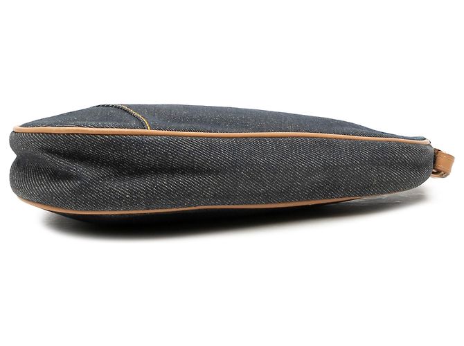 Autre Marque Pochette Saddle Mini in denim blu Dior Blu navy - vista 3