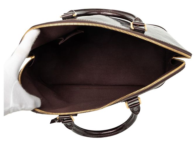 Louis Vuitton Purple Monogram Vernis Alma GM Porpora - vista 4