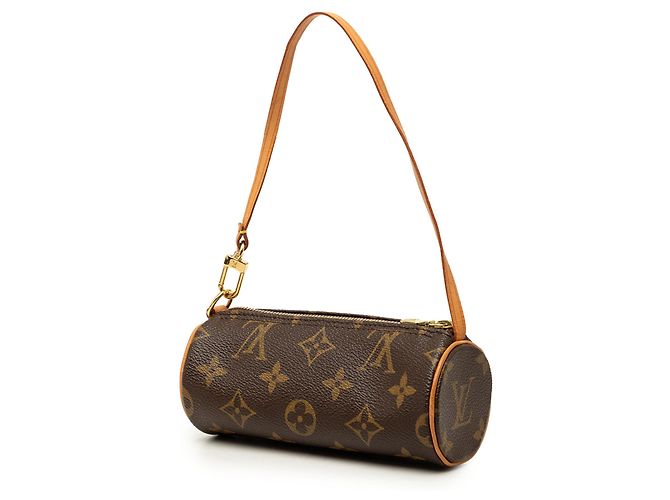 Louis Vuitton Brown Monogram Papillon Pochette Marrone - vista 2