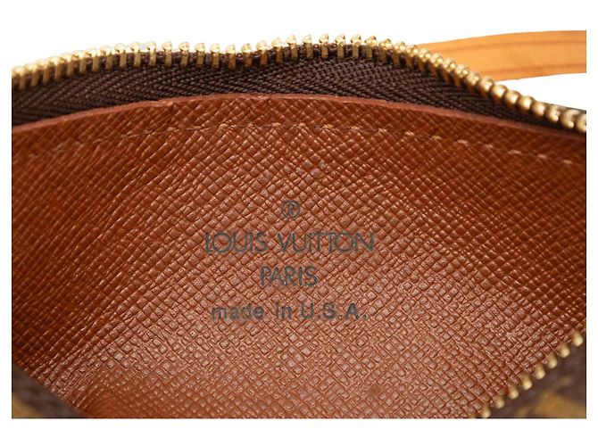 Louis Vuitton Brown Monogram Papillon Pochette Marrone - vista 5