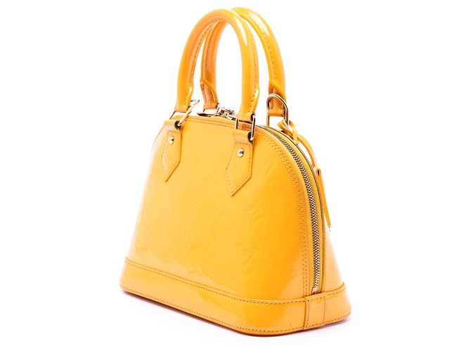 Louis Vuitton Yellow Monogram Vernis Alma BB Amarelo Mostarda - vista 2