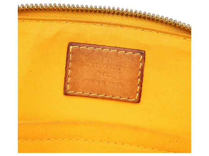 Louis Vuitton Yellow Monogram Vernis Alma BB Amarelo Mostarda - vista 5