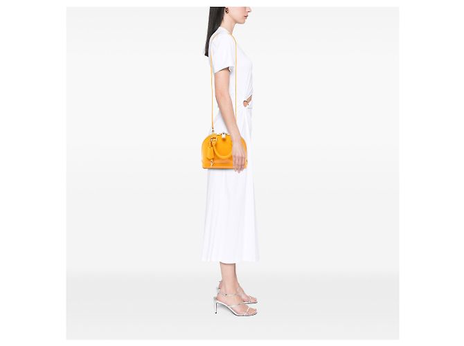 Louis Vuitton Yellow Monogram Vernis Alma BB Amarelo Mostarda - vista 6