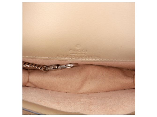Gucci Mini GG Supreme Dionysus Crossbody Beige - vista 4