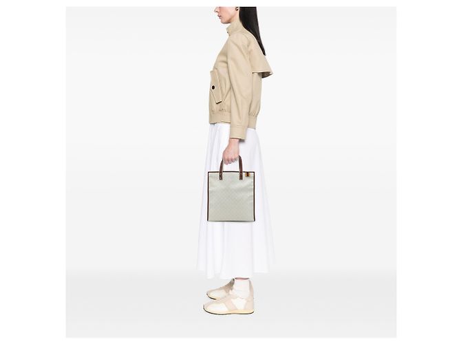 Tote Gucci White GG Supreme Web Bianco - vista 6