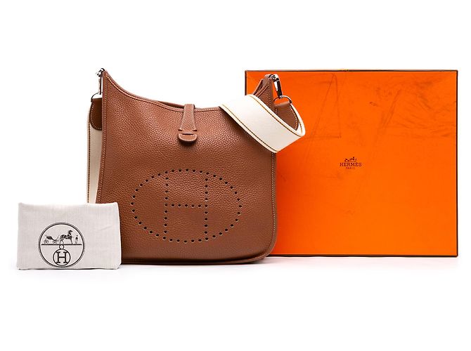 Hermès Brown Clemence Evelyne III 29 Castaño - vista 7