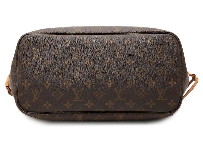Louis Vuitton Brown Monogram Neverfull MM Marron - vue 3