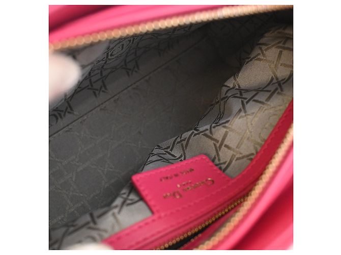 Autre Marque Dior Pink Medium Lambskin Cannage Lady Dior Rosa - vista 4