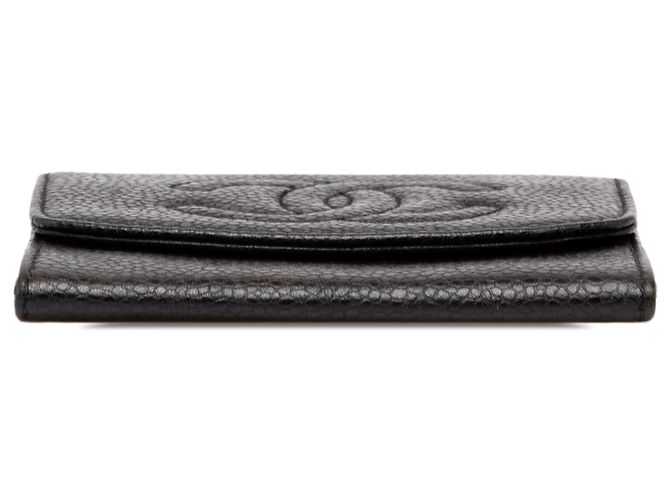 Monedero Chanel Black CC Caviar Coin Pouch Negro - vista 3