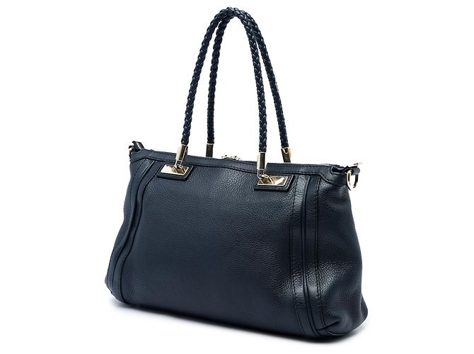 Borsa Satchel Bella Gucci in pelle di vitello martellata nera Nero - vista 2