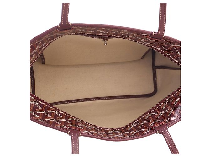 Goyard Red Goyardine Artois PM Rosso Bordò - vista 6