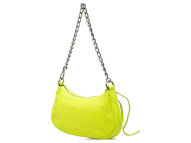 Balenciaga Mini Motocross Le Cagole in pelle verde Verde chiaro - vista 2