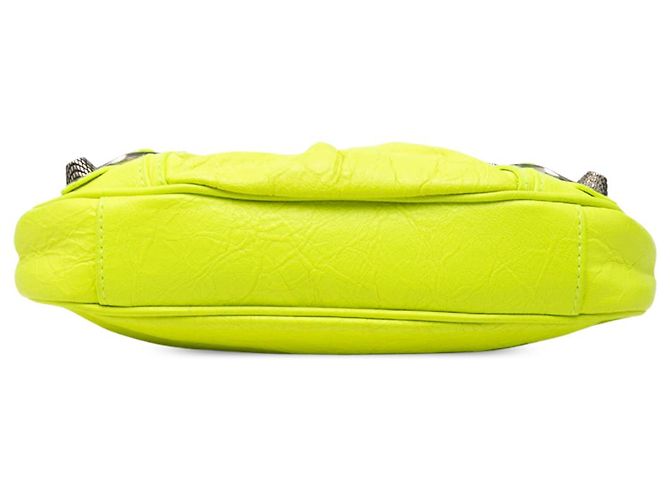 Balenciaga Mini Motocross Le Cagole in pelle verde Verde chiaro - vista 3