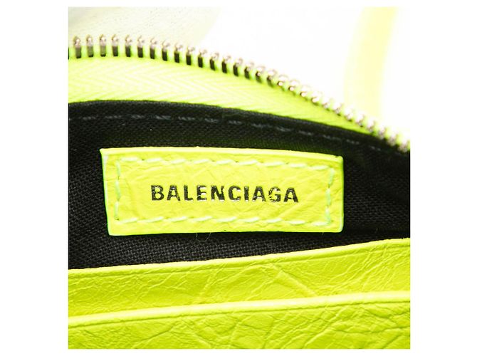 Balenciaga Mini Motocross Le Cagole in pelle verde Verde chiaro - vista 5