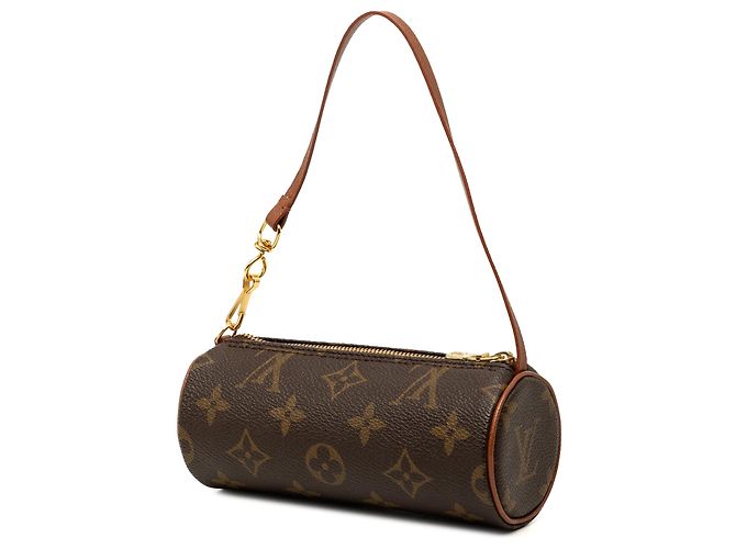 Louis Vuitton Brown Monogram Papillon Pochette Marrone - vista 2