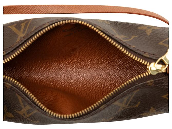 Louis Vuitton Brown Monogram Papillon Pochette Marrone - vista 4