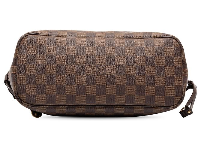 Louis Vuitton Brown Damier Ebene Neverfull PM Castaño - vista 3