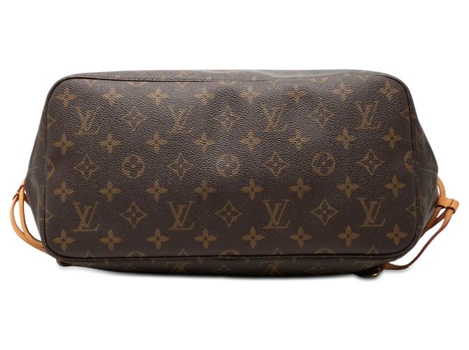Louis Vuitton Brown Monogram Neverfull MM Marron - vue 3
