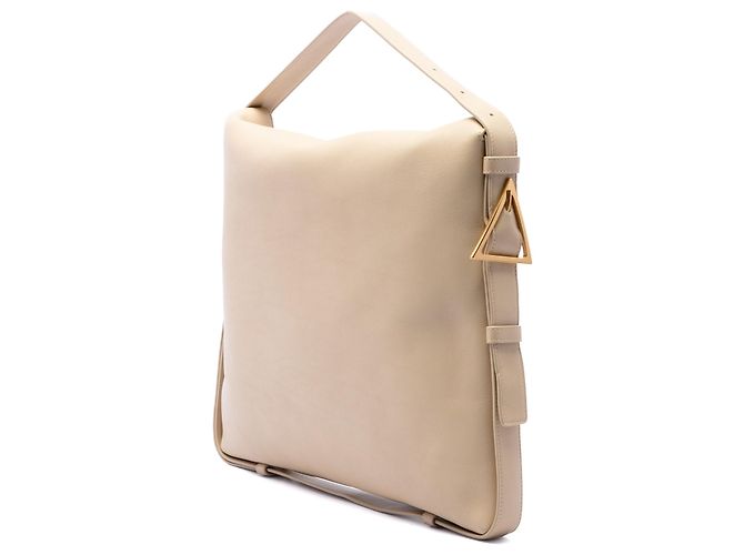 Borsa a tracolla Cradle Bottega Veneta in pelle di vitello beige - vista 2