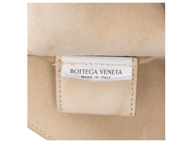 Borsa a tracolla Cradle Bottega Veneta in pelle di vitello beige - vista 5
