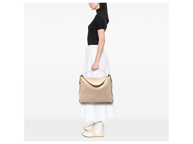 Borsa a tracolla Cradle Bottega Veneta in pelle di vitello beige - vista 6