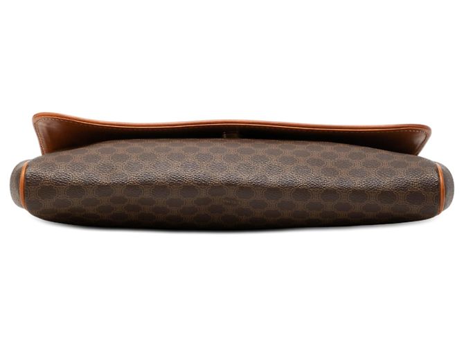 Céline Clutch Celine Brown Macadam Coated Canvas Marrone - vista 3