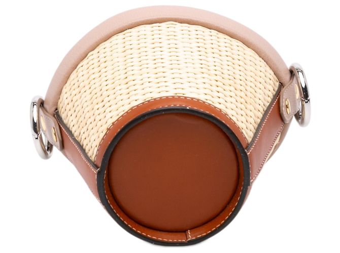 Maison Martin Margiela Maison Margiela Beige Fire gewebte Raffia-Bucket Bag - Ansicht 3