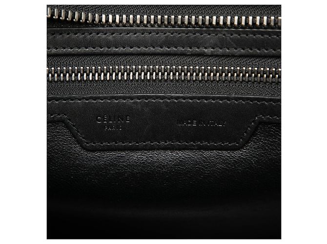 Céline Celine Luggage Tote Micro aus tricolor Leder in Rot - Ansicht 5
