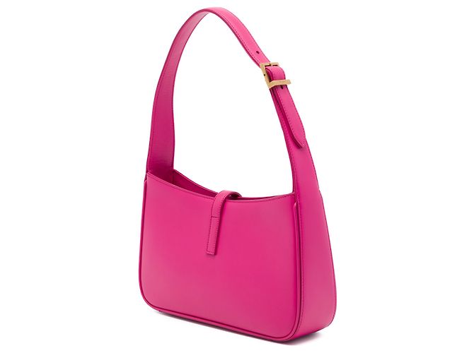 Autre Marque Saint Laurent Le 5 a 7 in pelle di vitello liscia rosa - vista 2