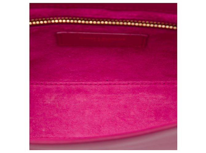 Autre Marque Saint Laurent Le 5 a 7 in pelle di vitello liscia rosa - vista 4