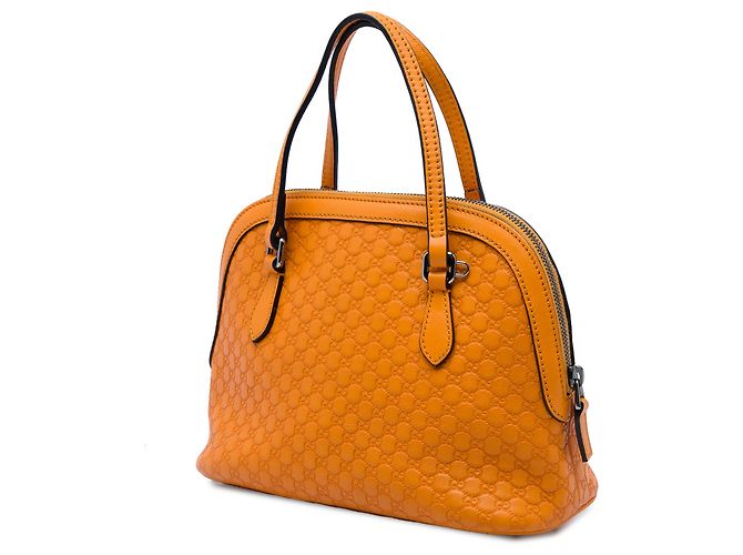 Bolsa Dome Mini Microguccissima Gucci Orange Laranja - vista 2