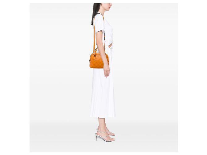 Bolsa Dome Mini Microguccissima Gucci Orange Laranja - vista 5