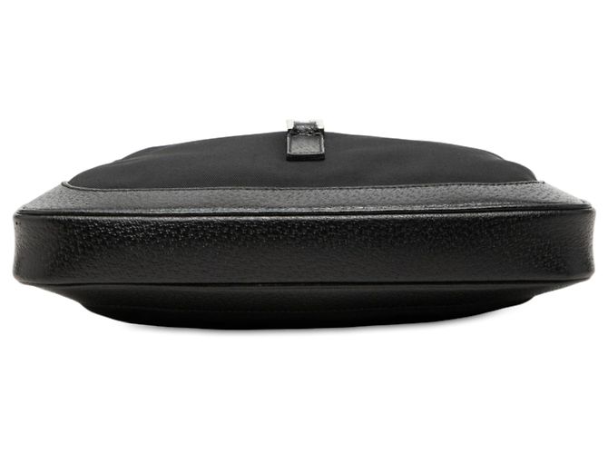 Borsa a tracolla Jackie Gucci in nylon nero - vista 3