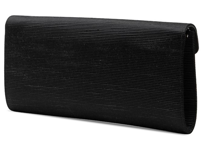 Clutch Dionysus com corrente em cetim canelado preto e cristais Gucci - vista 2