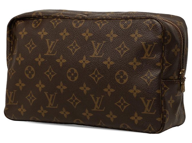 Louis Vuitton Brown Monogram Trousse Toilette 28 Castaño - vista 2