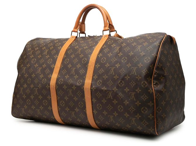 Louis Vuitton Brown Monogram Keepall 60 Castaño - vista 2