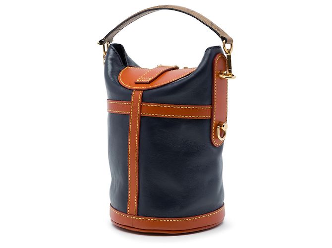 Bucket Saco Duffle Louis Vuitton em couro de bezerro azul e Monogram Reverse Azul marinho - vista 2