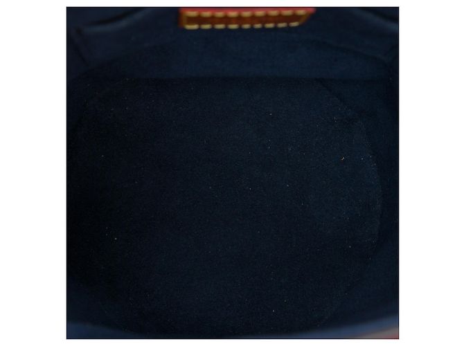 Bucket Saco Duffle Louis Vuitton em couro de bezerro azul e Monogram Reverse Azul marinho - vista 4