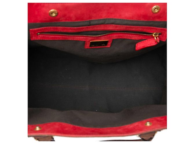 Borsa Fendi Brown Medium Zucca Nubuck Etniko Du Jour Marrone - vista 4