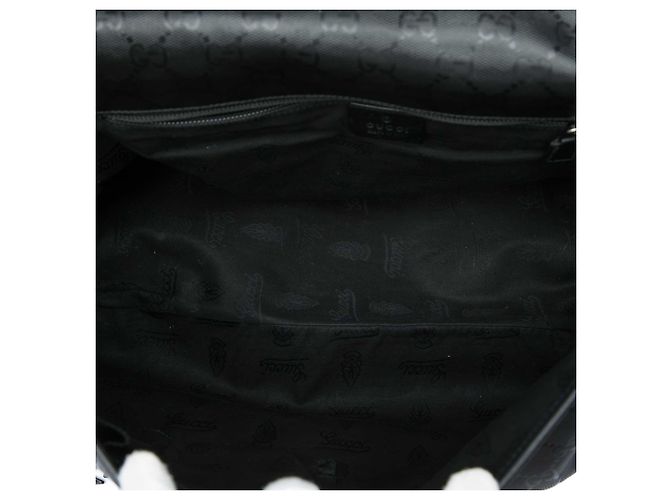 Borsa Messenger Gucci Nera Stampa GG Nero - vista 4