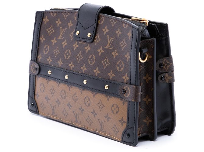 Clutch Louis Vuitton Brown Monogram Reverse Trunk Castaño - vista 2